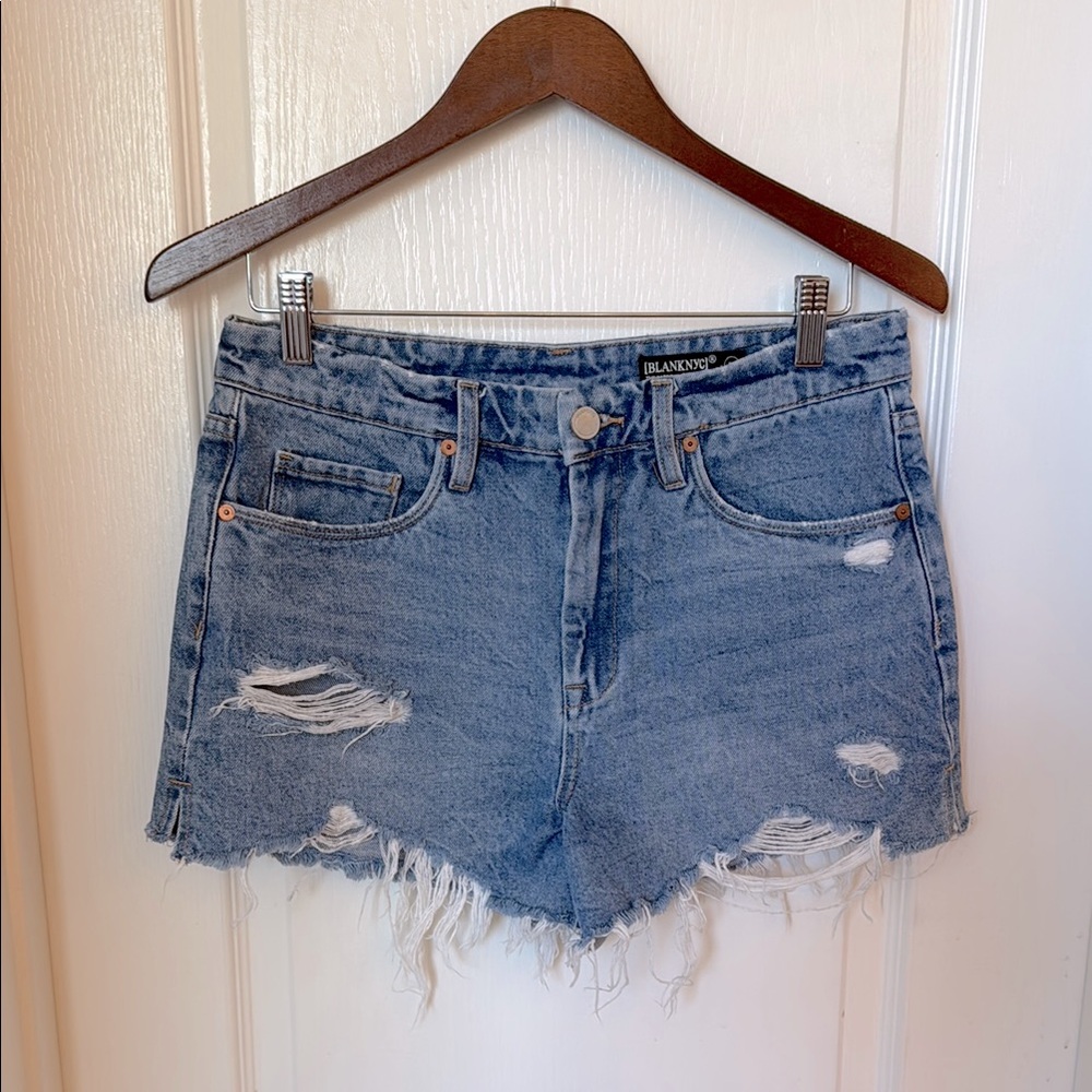 BlankNYC The Barrow High Rise Denim Shorts